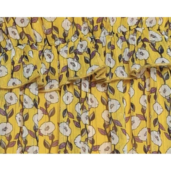 Tantra $329 Womens Floral Yellow Dress Sz Small NWT - Picture 5 of 6